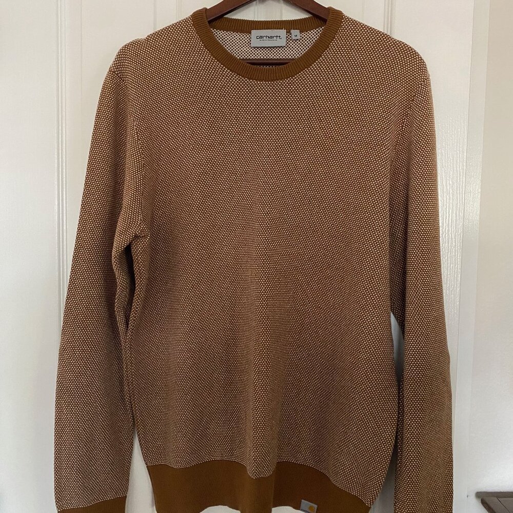 Carhartt WIP Brown Birdseye Crewneck Sweater (Medium)